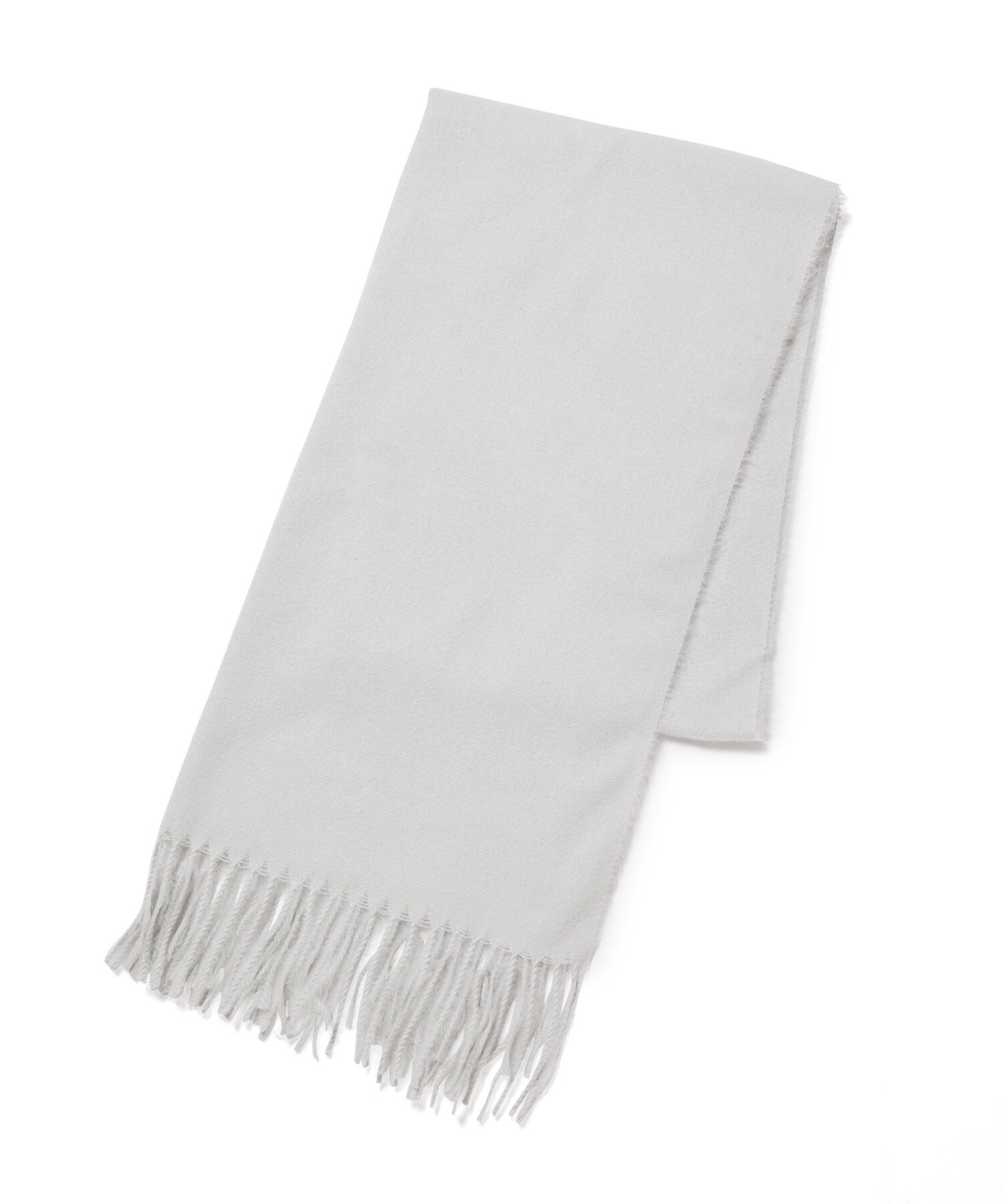 VIS「【リサイクルポリ】なめらかタッチ無地大判ストール」|ストール|