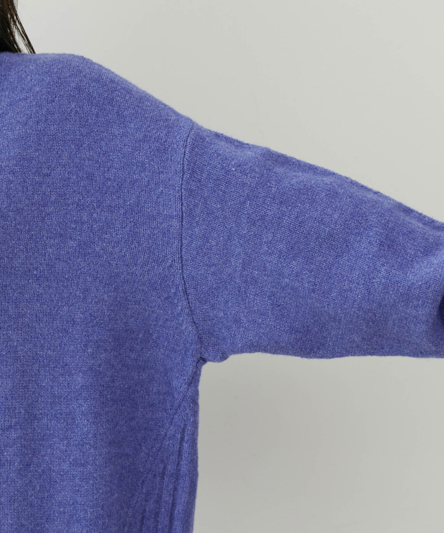 VIS「【選べる着丈】ふわもこサイドスリットニット【洗える】」|ニット・セーター|