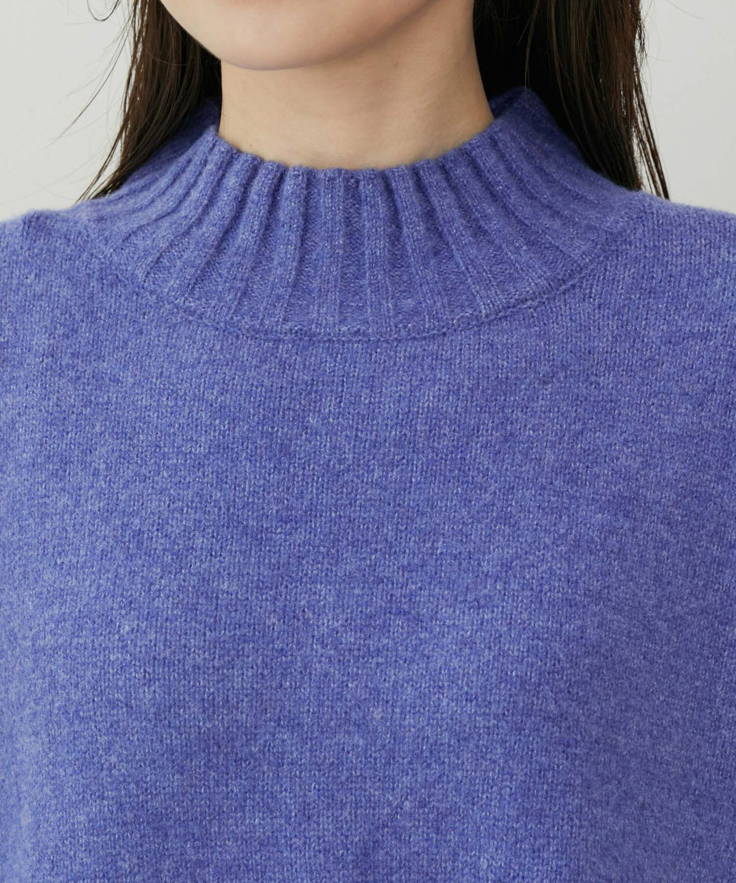 VIS「【選べる着丈】ふわもこサイドスリットニット【洗える】」|ニット・セーター|