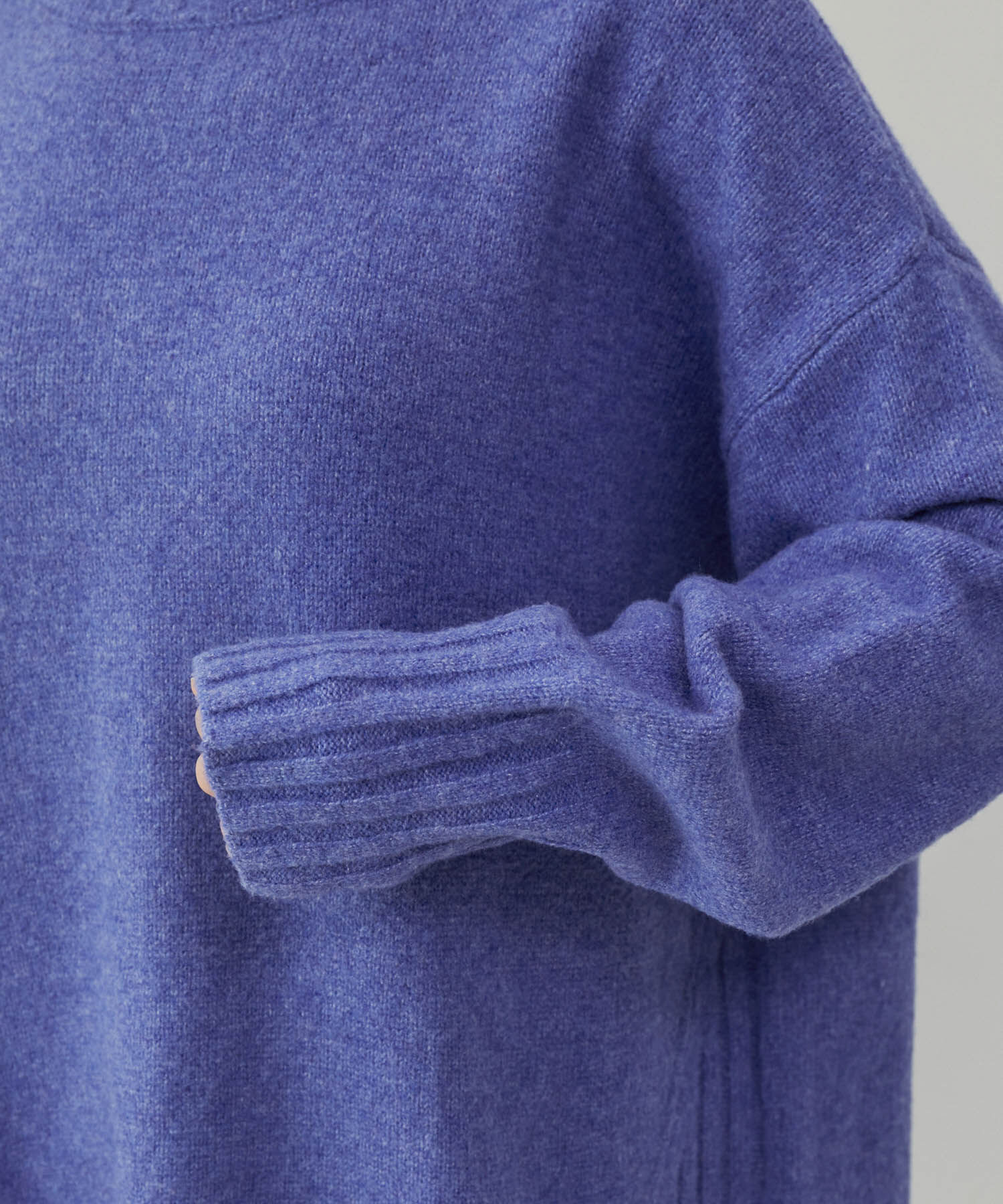 VIS「【選べる着丈】ふわもこサイドスリットニット【洗える】」|ニット・セーター|