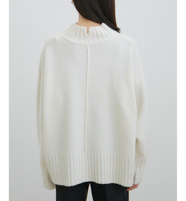 VIS「【選べる着丈】ふわもこサイドスリットニット【洗える】」|ニット・セーター|