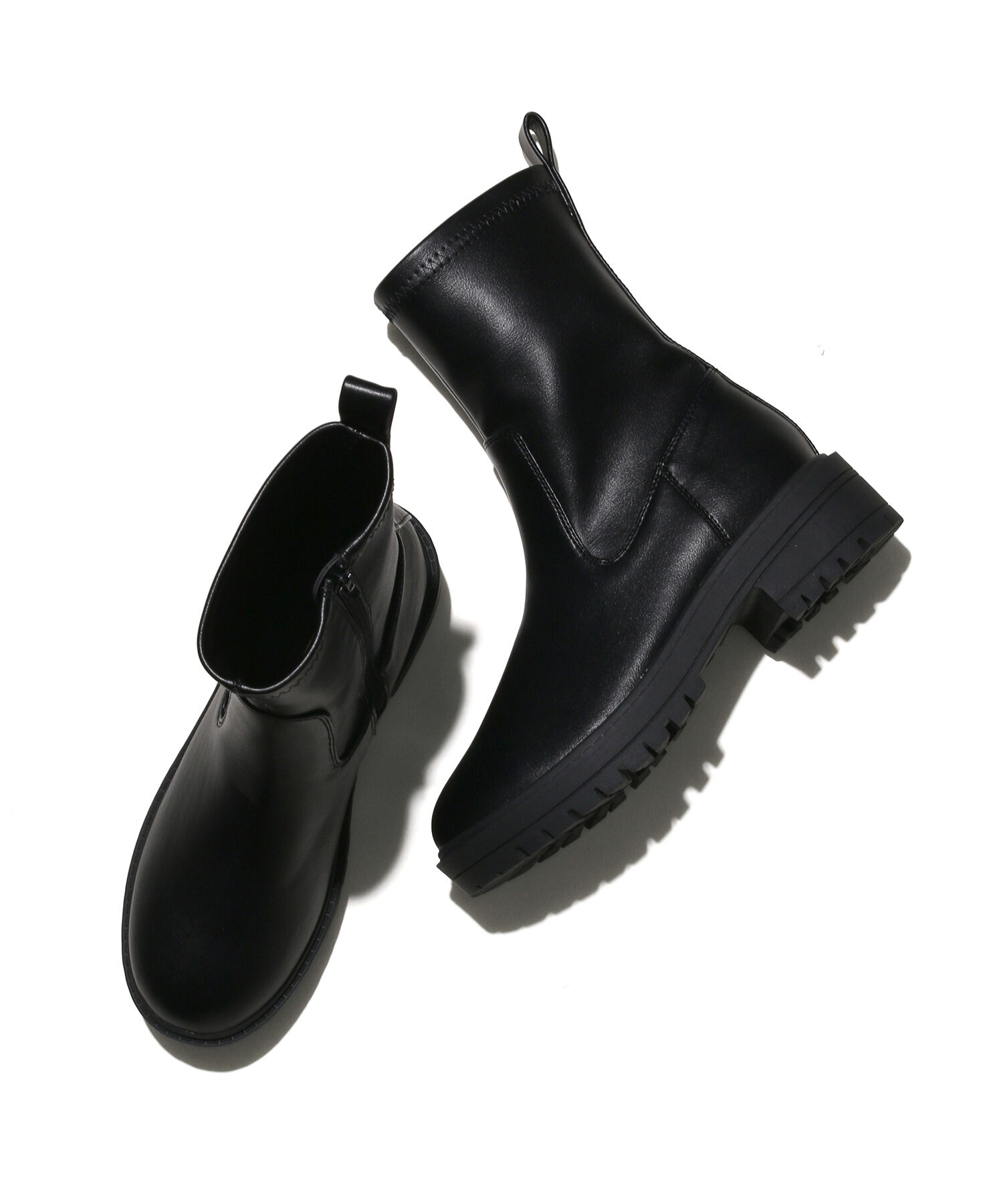 Juze「リサイクルレザータンクソールストレッチブーツ」|その他|