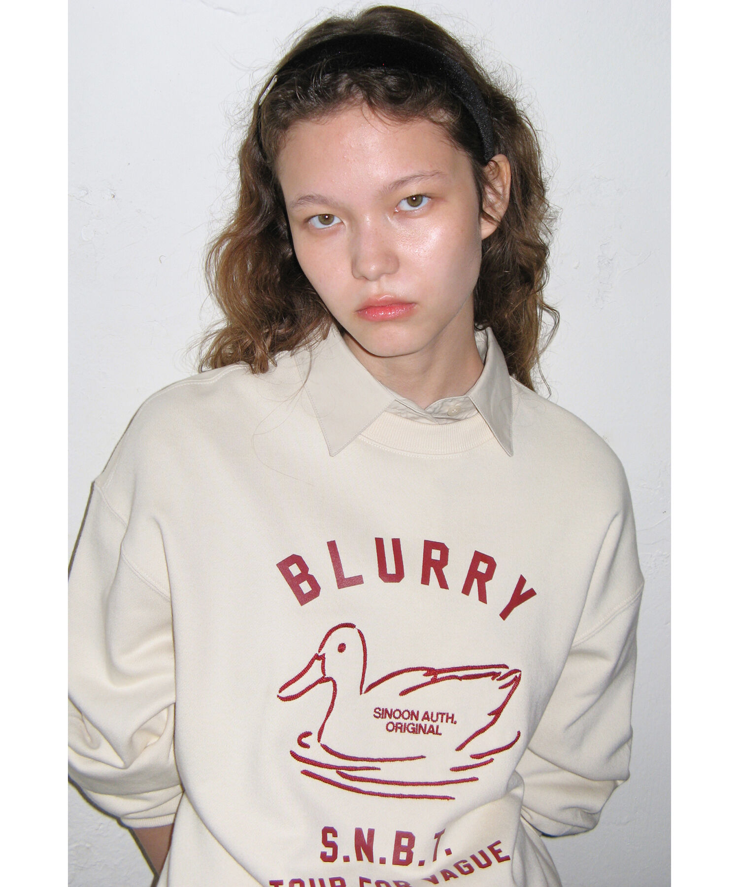 VIS「【韓国人気ブランド/sinoon】プリントスウェットプルオーバー【洗える】」|スウェット・ジャージ|キナリ(16)