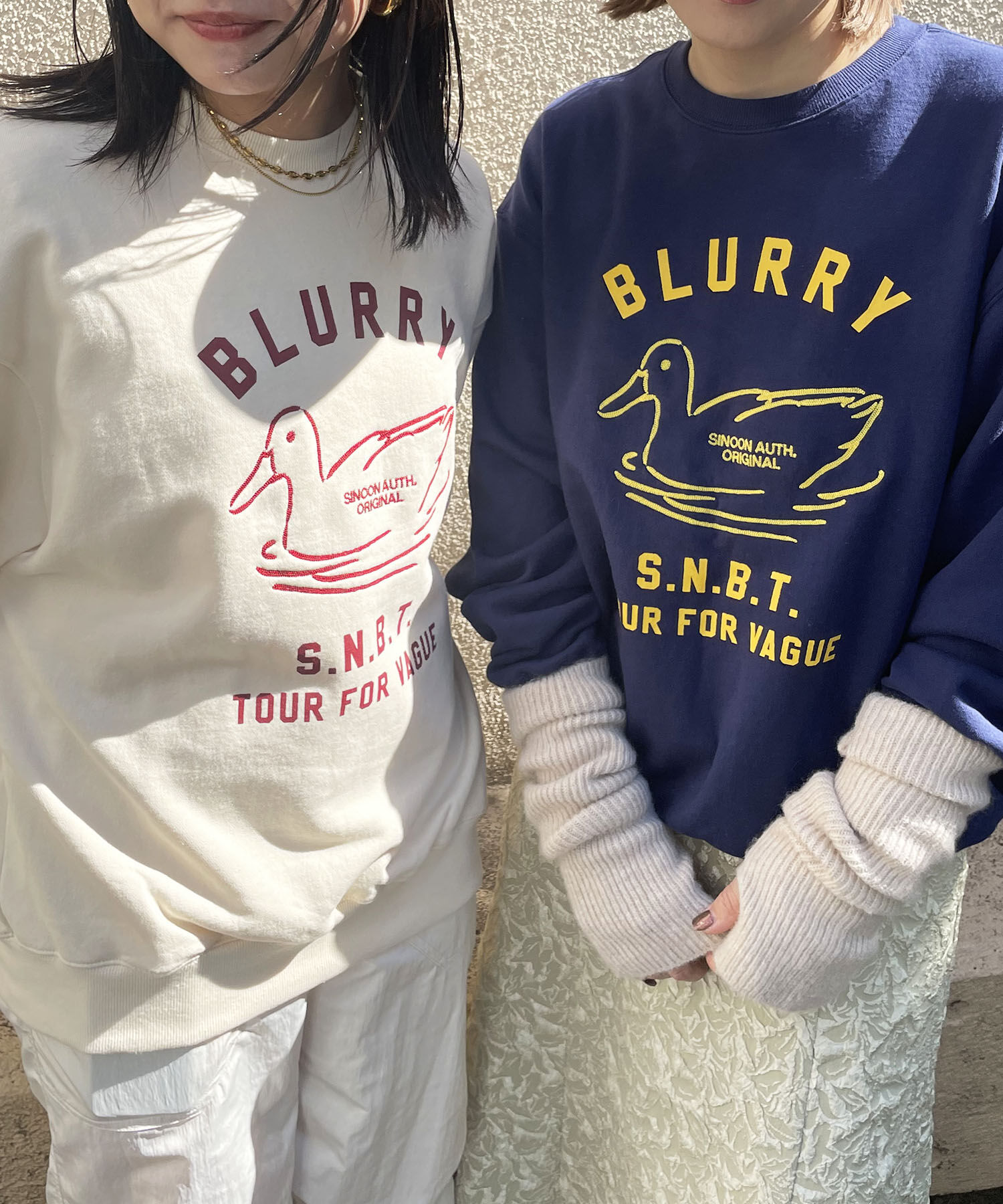 VIS「【韓国人気ブランド/sinoon】プリントスウェットプルオーバー【洗える】」|スウェット・ジャージ|