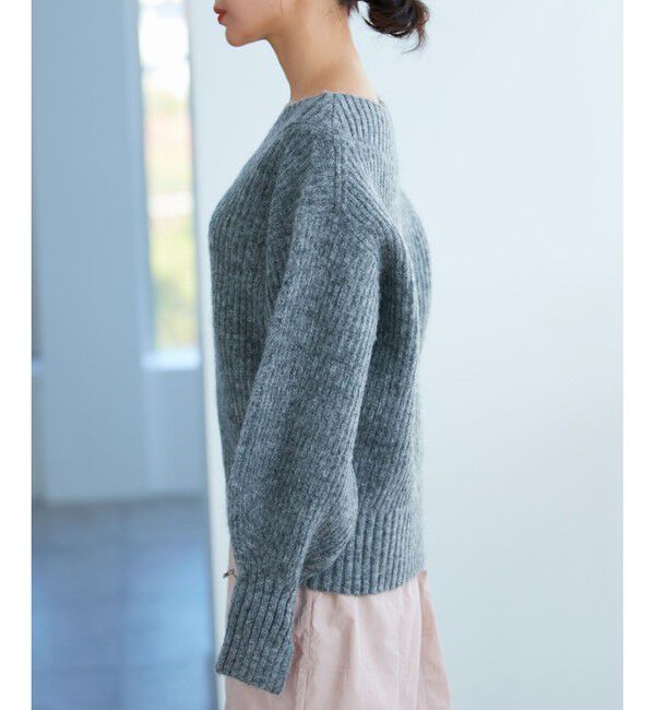 VIS「【2WAY】オフショルダーにもなるVネックニット」|ニット・セーター|