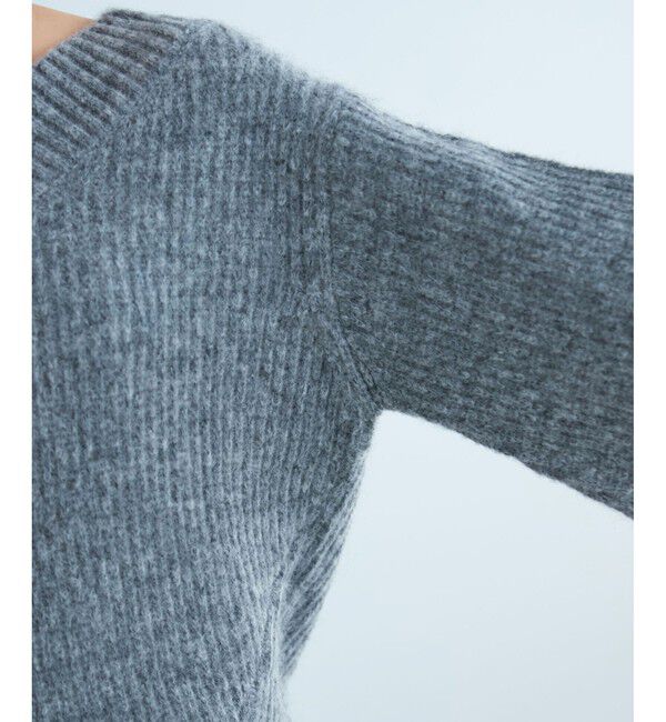 VIS「【2WAY】オフショルダーにもなるVネックニット」|ニット・セーター|