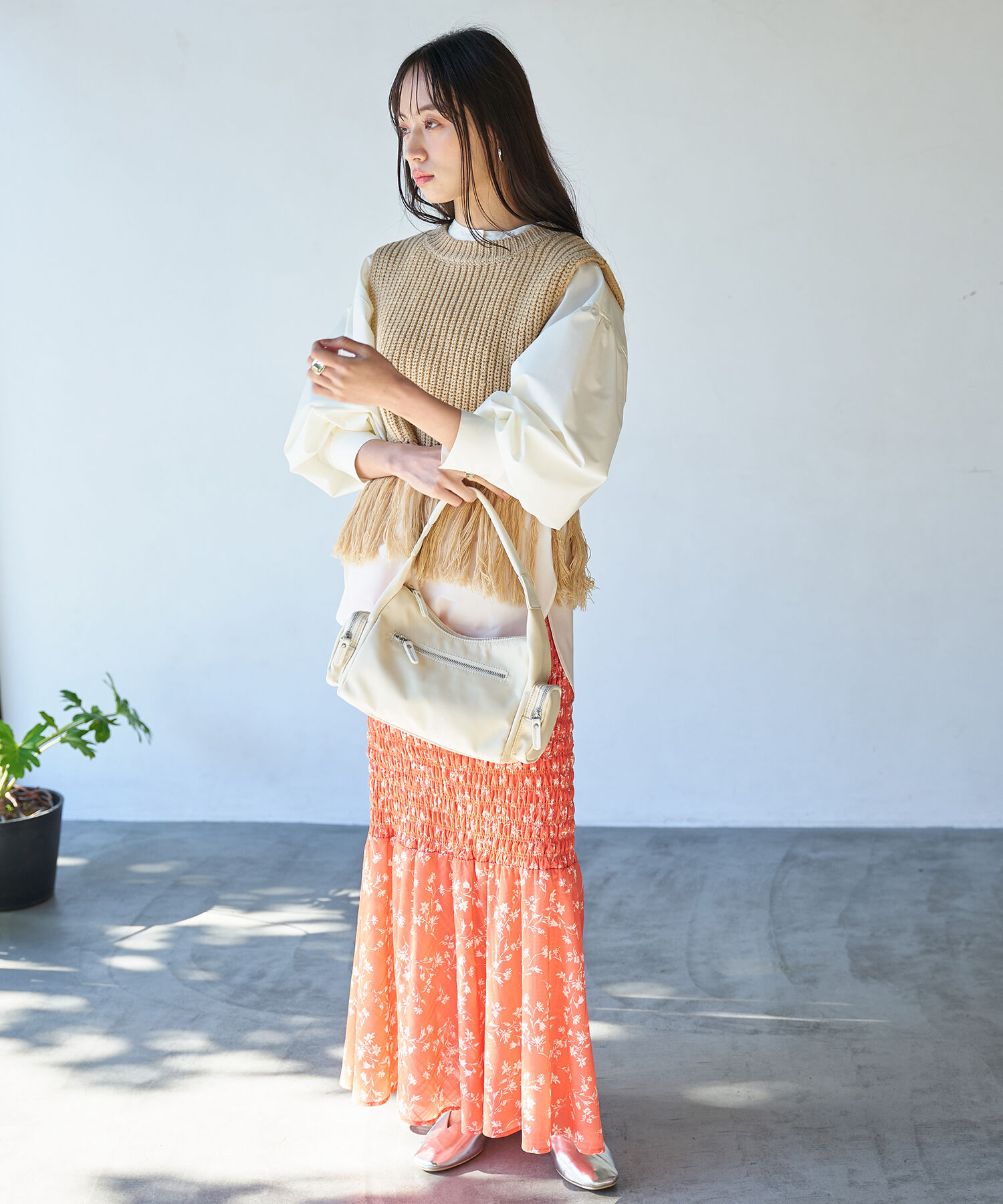 VIS「マシュマロハンドルワンショルダーバッグ」|ハンドバッグ|