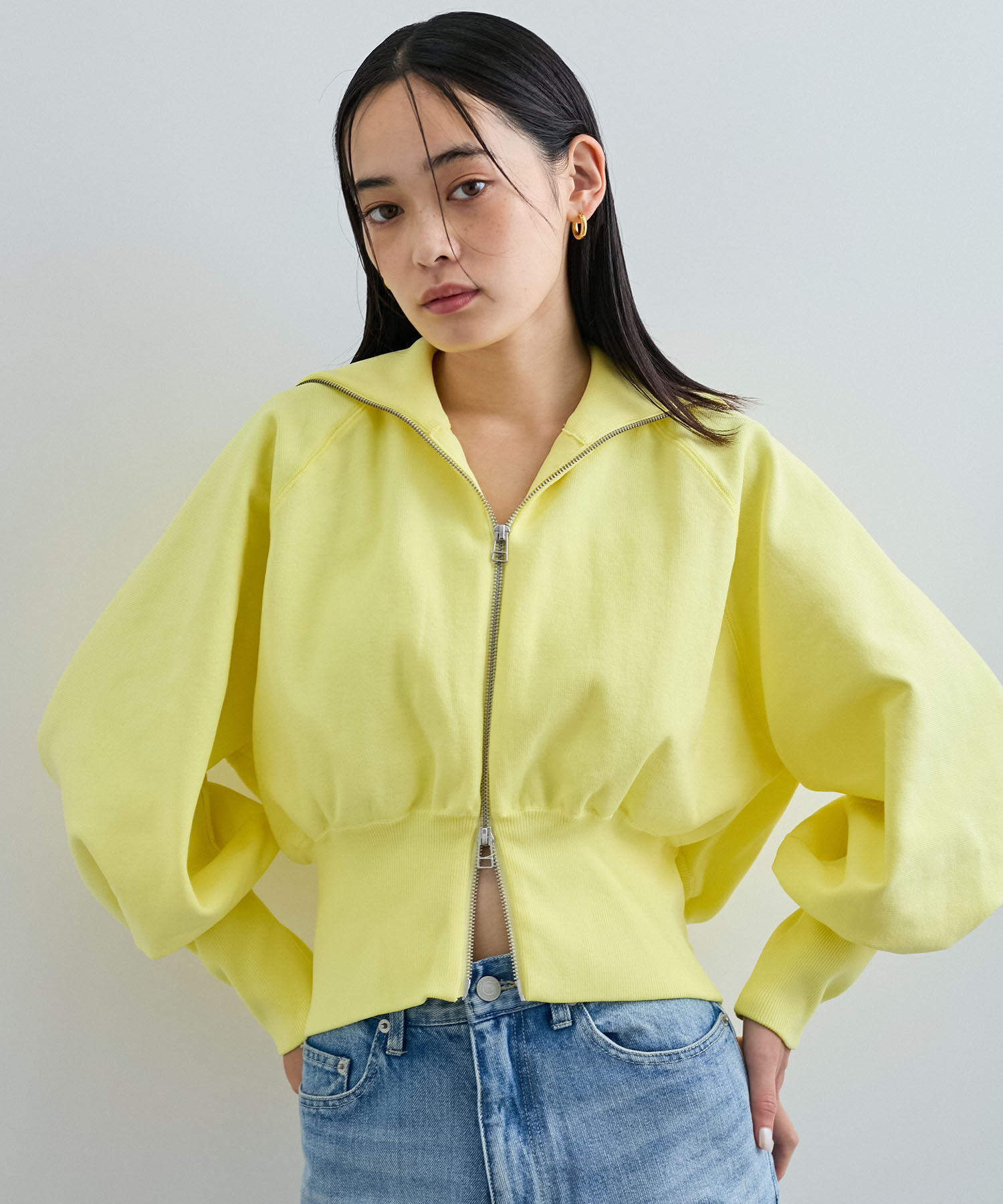 VIS「Wジップニットカーディガン」|カーディガン|イエロー系(81)