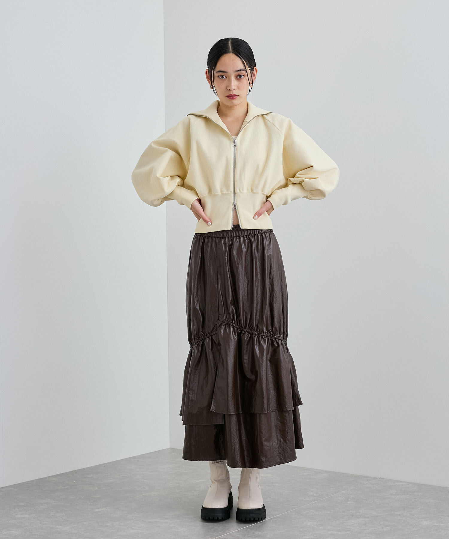 VIS「Wジップニットカーディガン」|カーディガン|