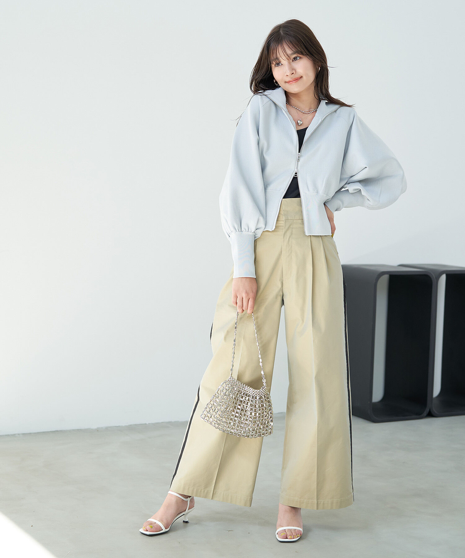 VIS「Wジップニットカーディガン」|カーディガン|