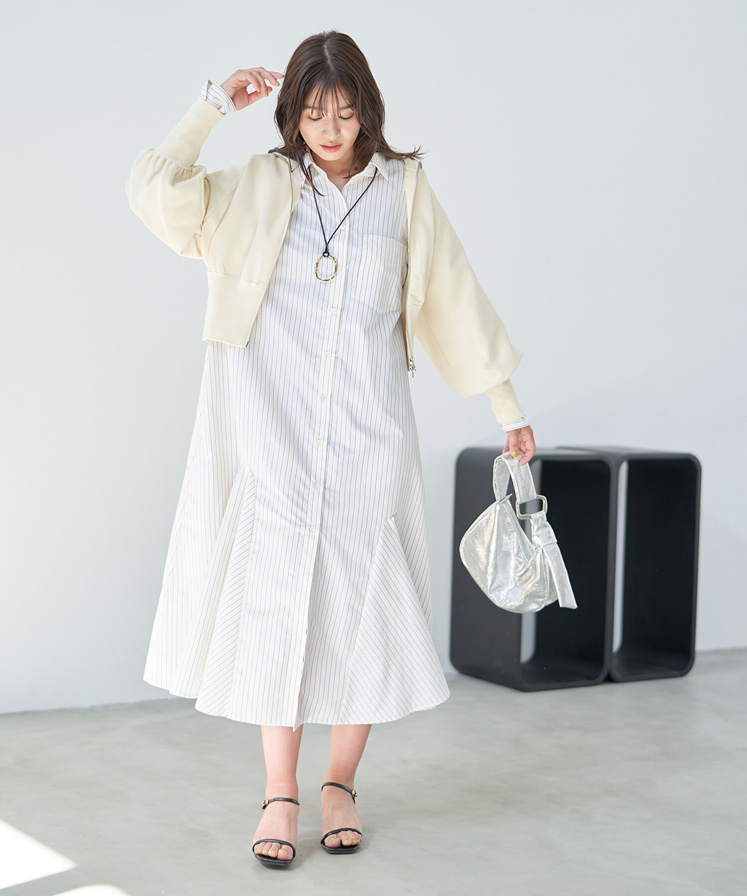 VIS「Wジップニットカーディガン」|カーディガン|