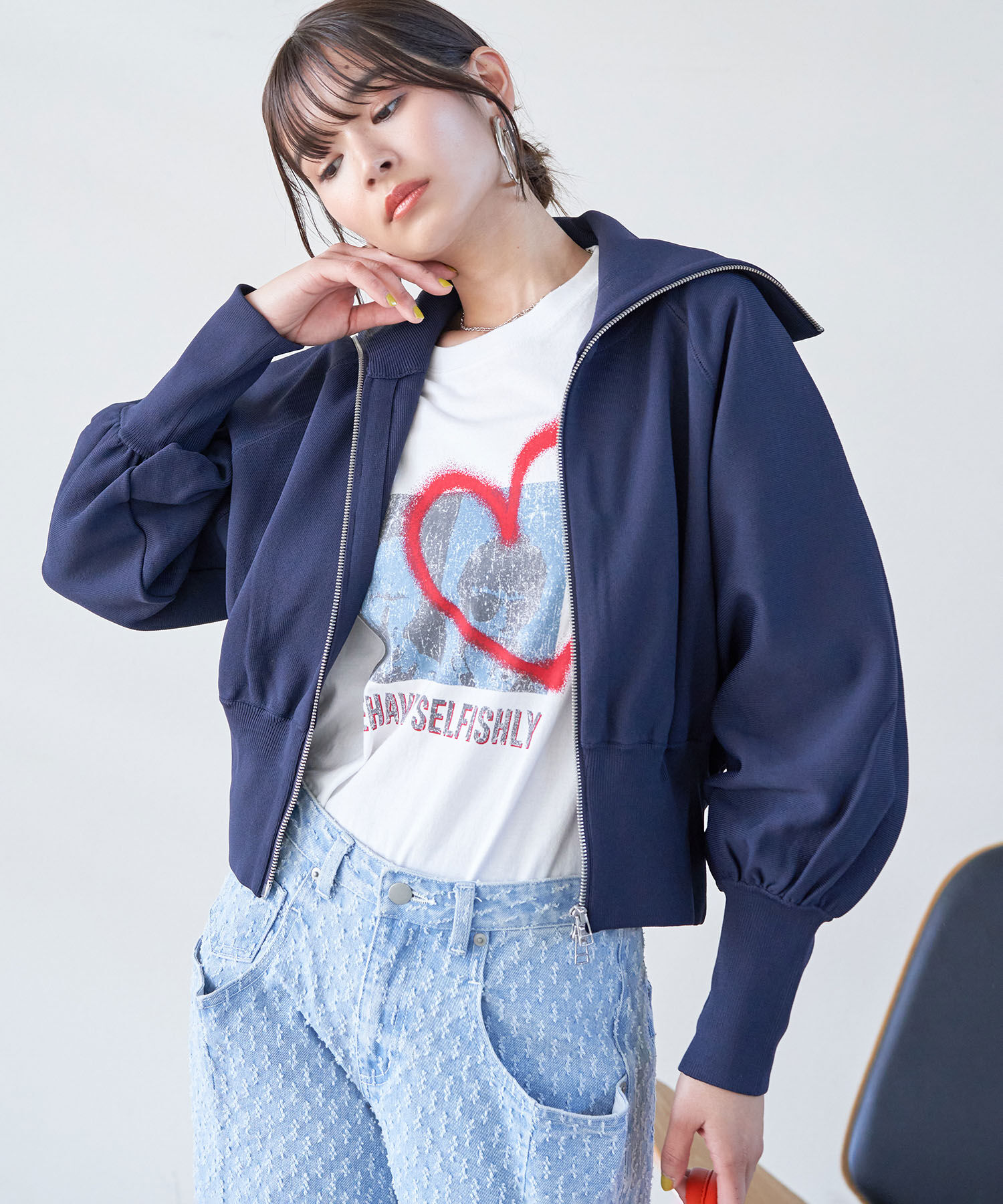 VIS「Wジップニットカーディガン」|カーディガン|