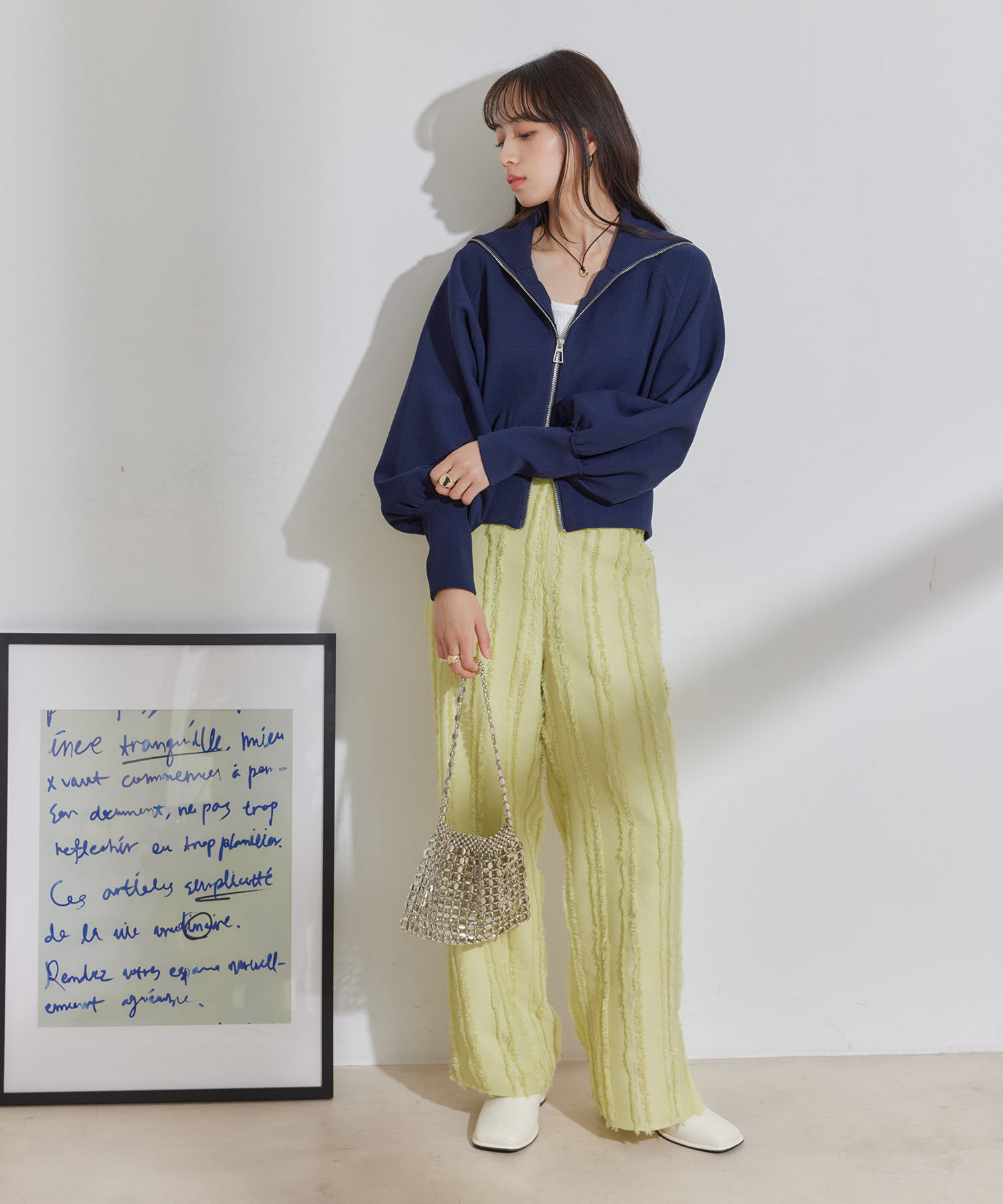 VIS「Wジップニットカーディガン」|カーディガン|