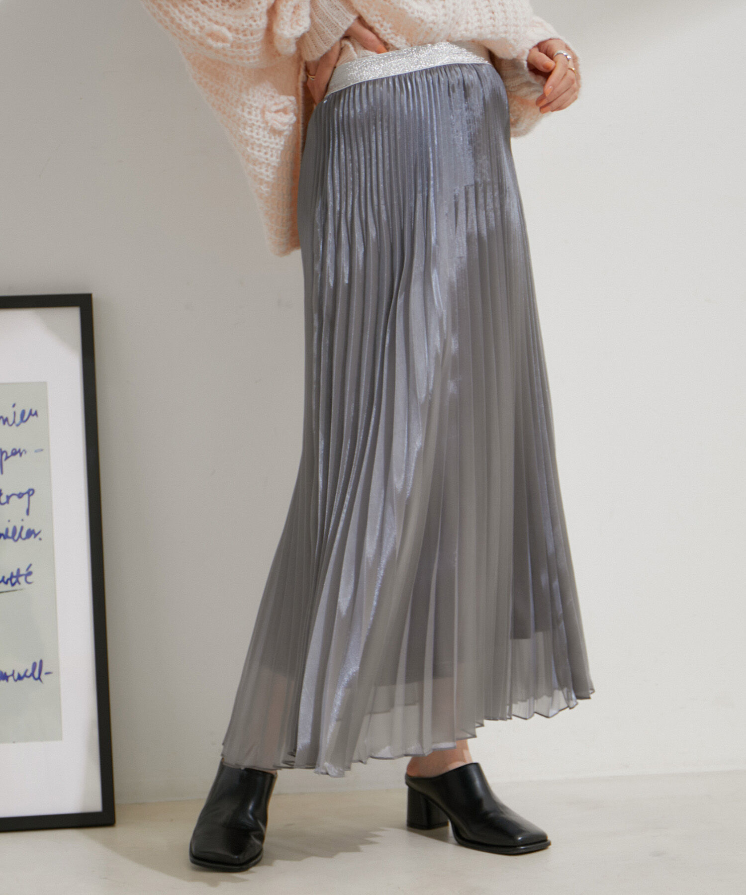 VIS「スパークルプリーツスカート」|スカート|