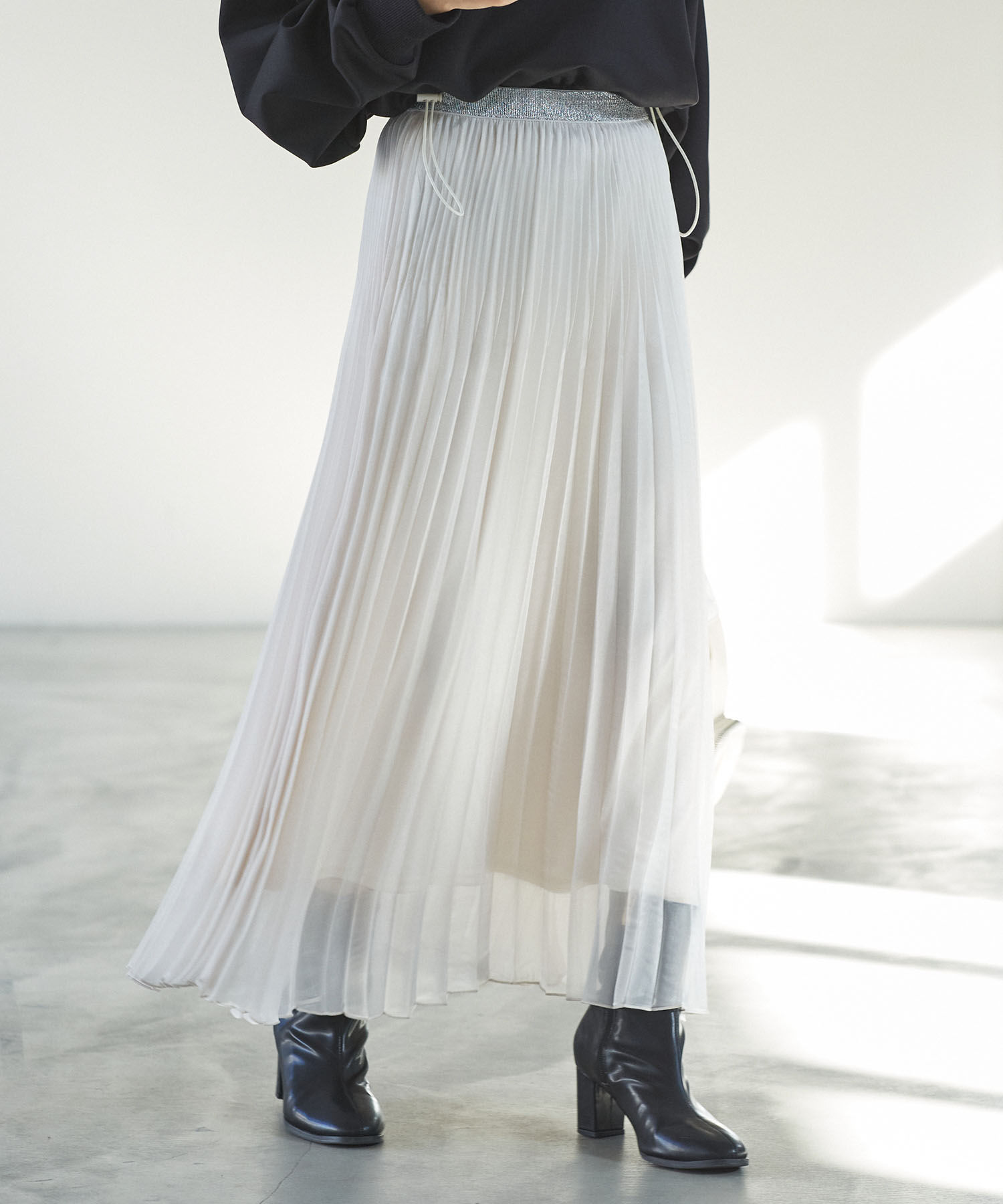 VIS「スパークルプリーツスカート」|スカート|
