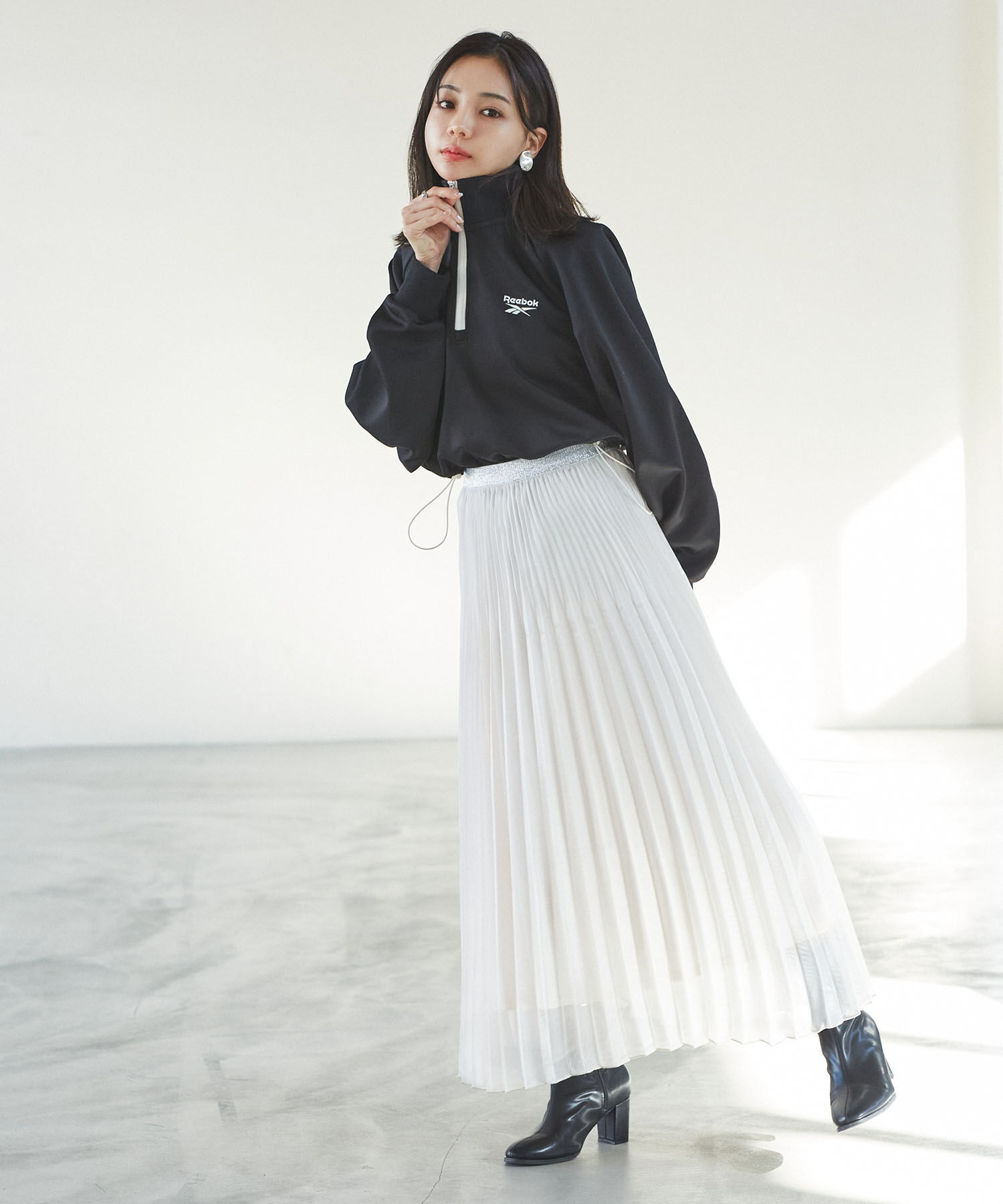 VIS「スパークルプリーツスカート」|スカート|