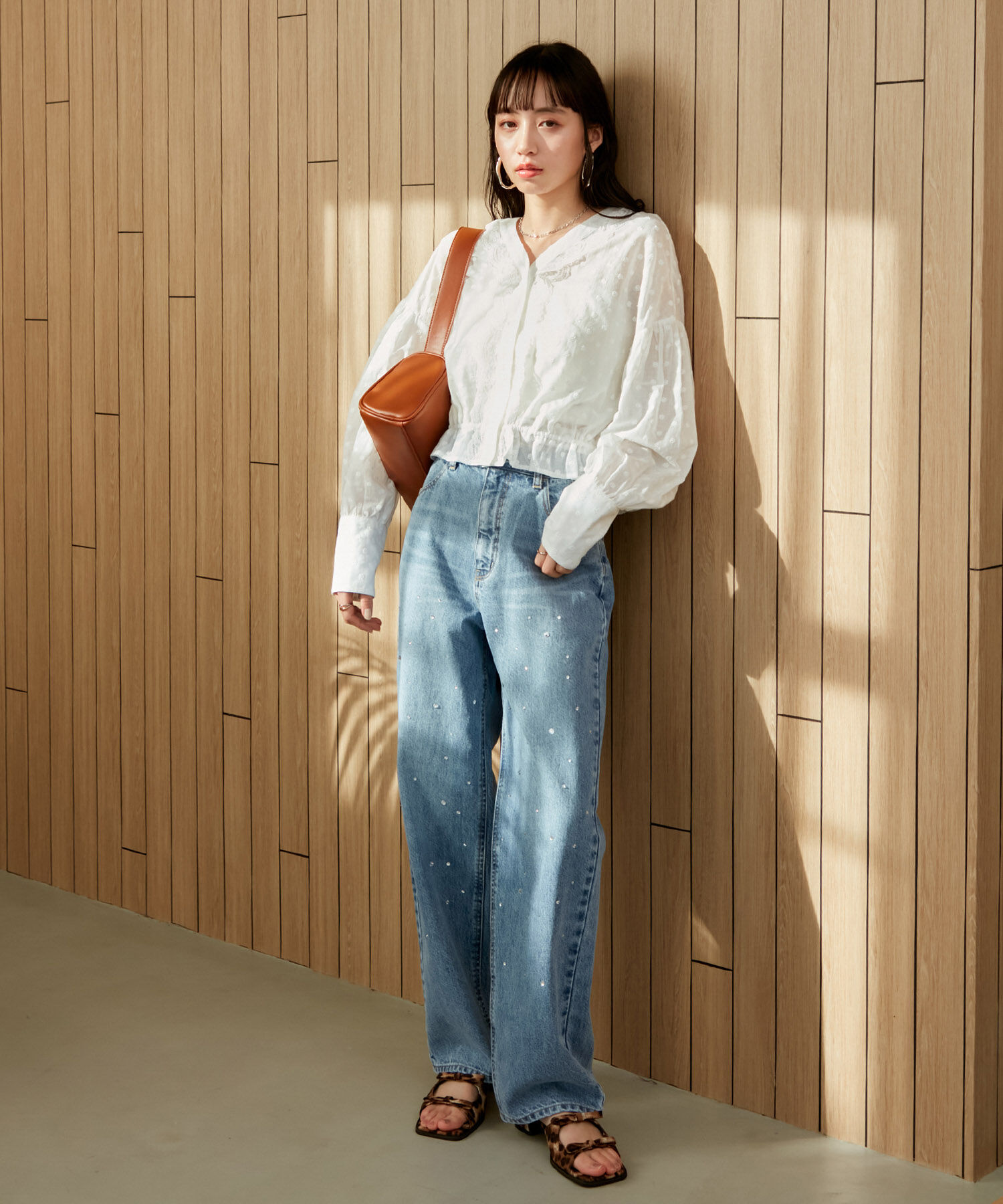 Juze「ダブルサテンリボンサンダル」|サンダル|