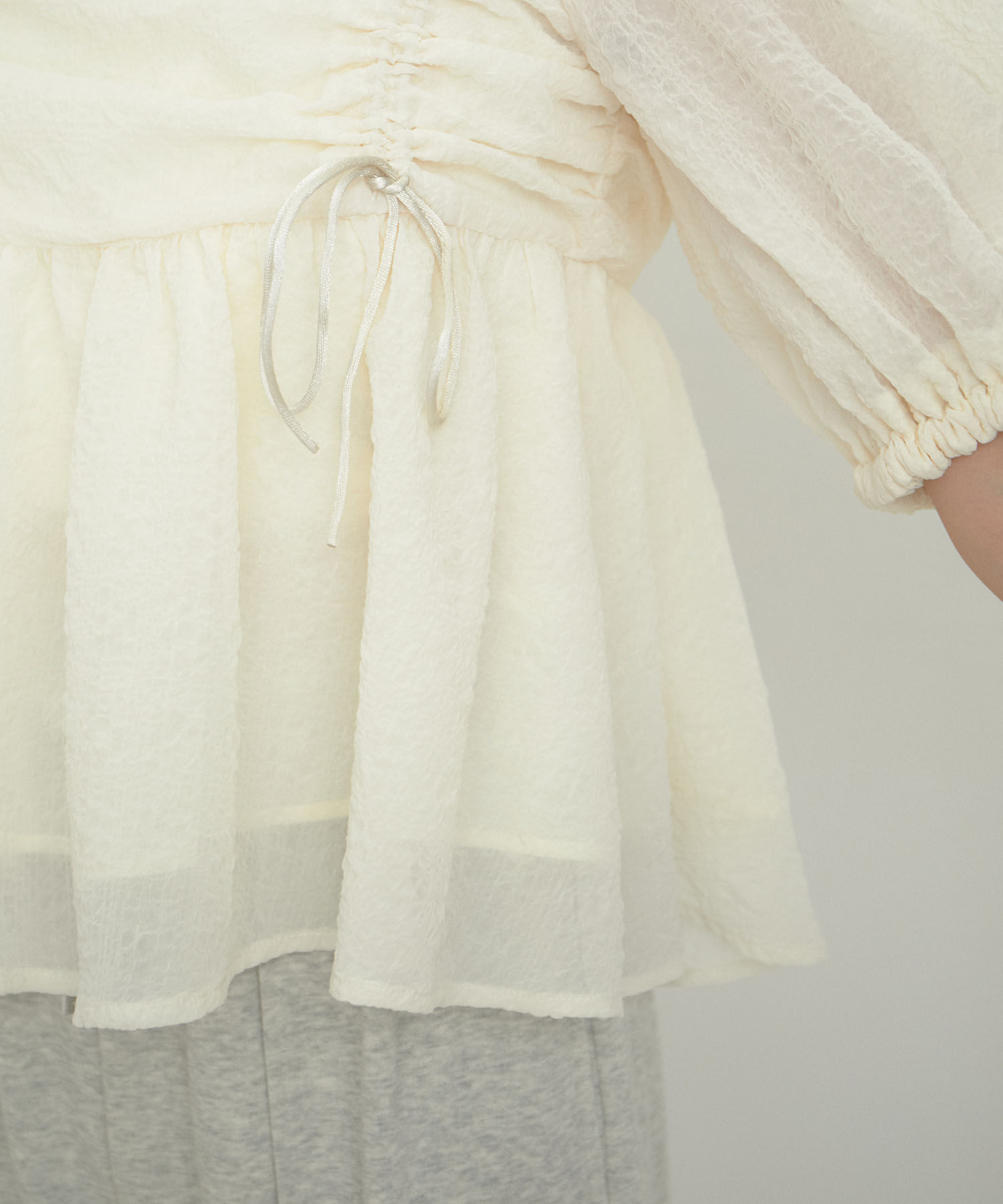 VIS「【2WAY】リボンディテールオフショルブラウス」|シャツ・ブラウス|