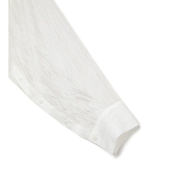 VIS「【洗える】【マルチWAY】シワ加工シアーシャツ」|シャツ・ブラウス|