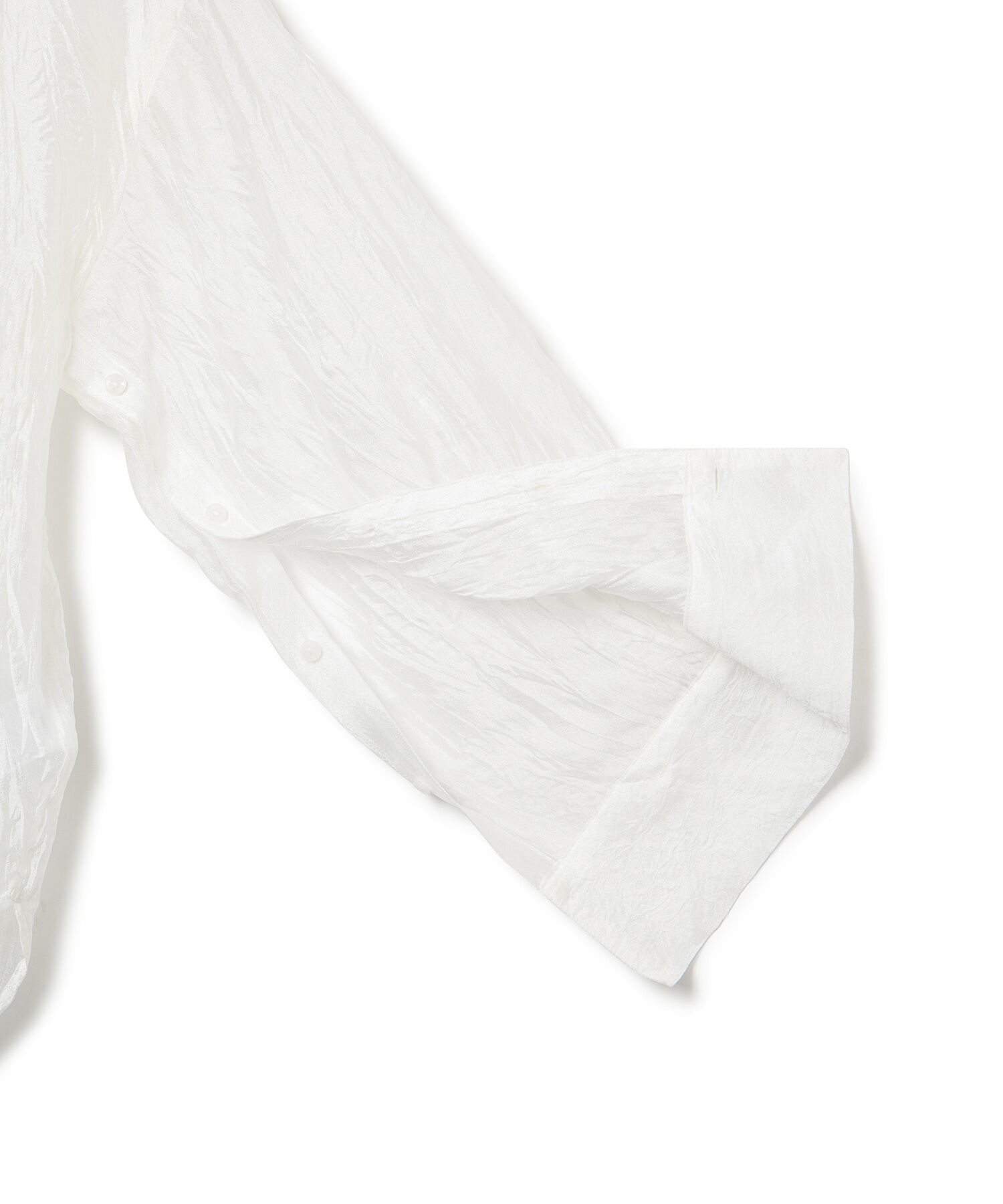 VIS「【洗える】【マルチWAY】シワ加工シアーシャツ」|シャツ・ブラウス|