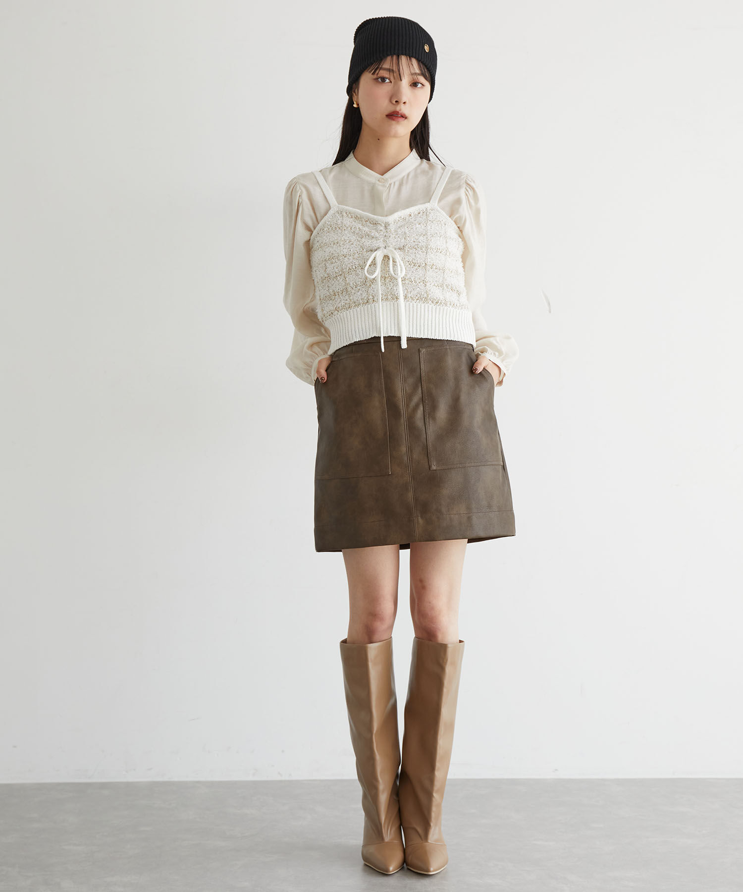 VIS「ニットビーニー」|ニット帽|