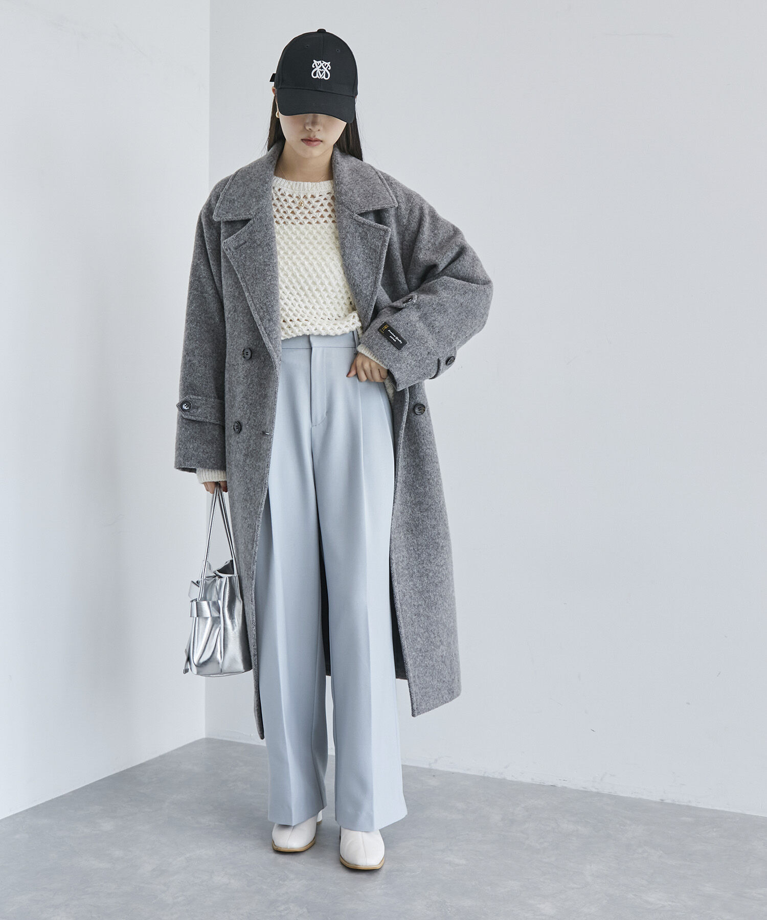 VIS「【新色追加】【美easy】ウーリッシュ2タックワイド/スラックスパンツ【洗える】」|スラックス|