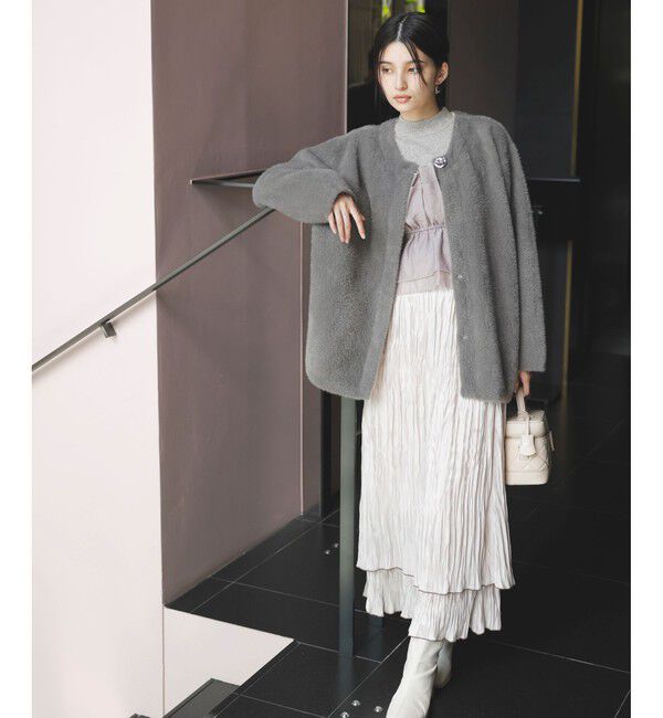 VIS「メタルボタンファーニットコート」|その他|