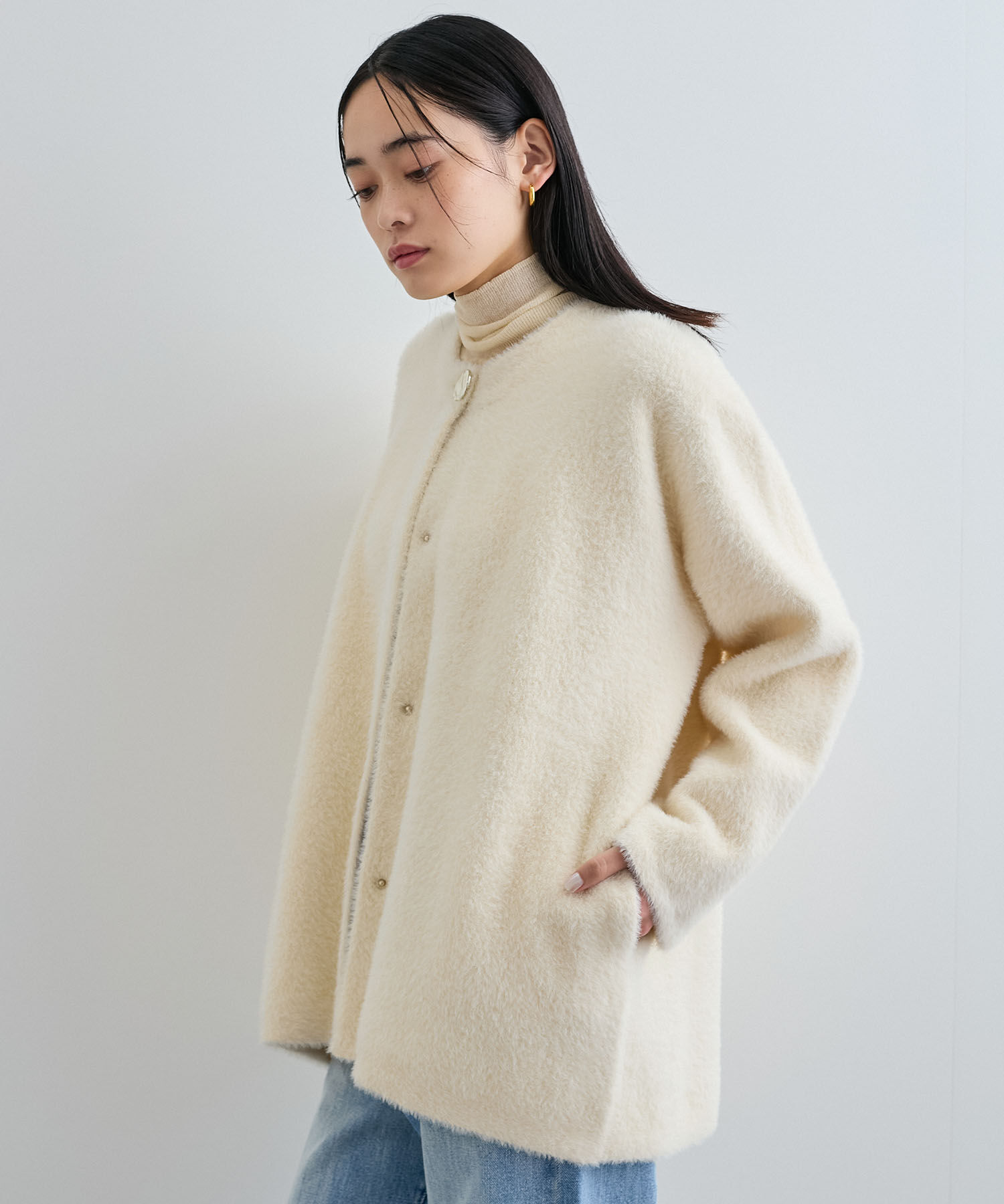 VIS「メタルボタンファーニットコート」|その他|