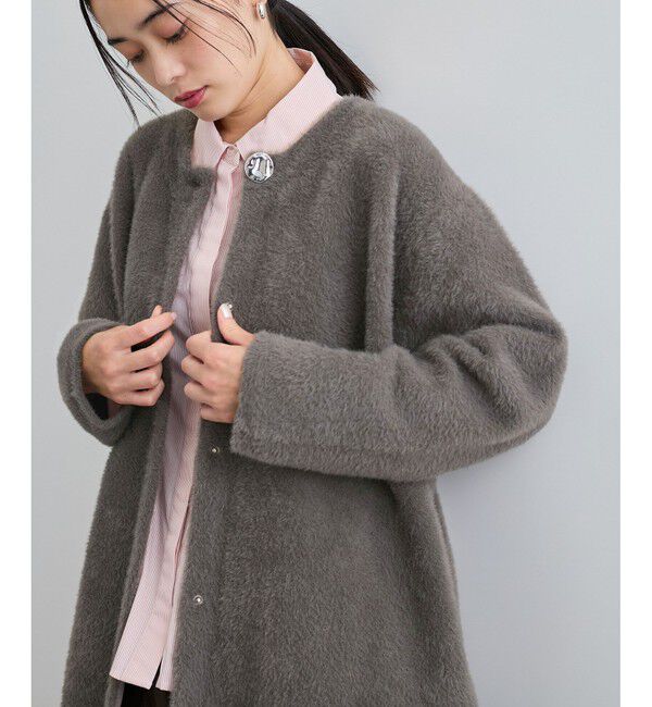 VIS「メタルボタンファーニットコート」|その他|