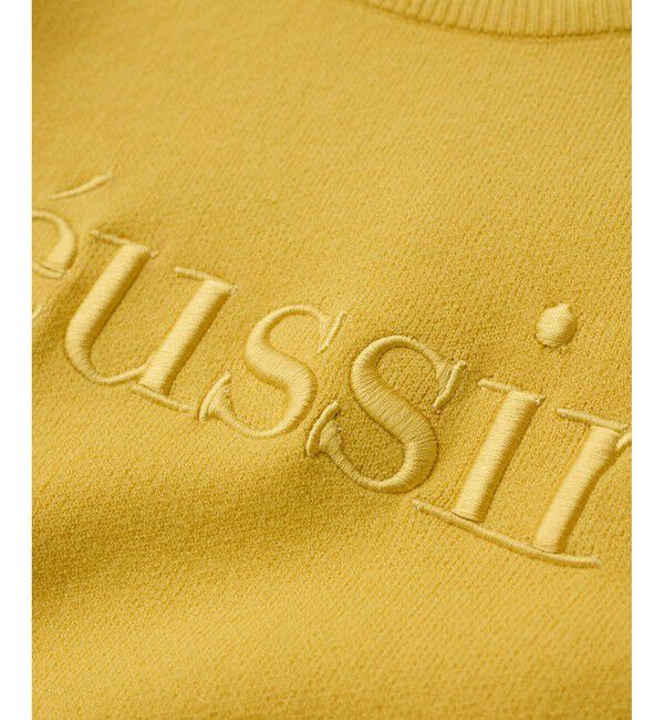 VIS「スウェットライク刺繍ロゴニットプルオーバー」|ニット・セーター|