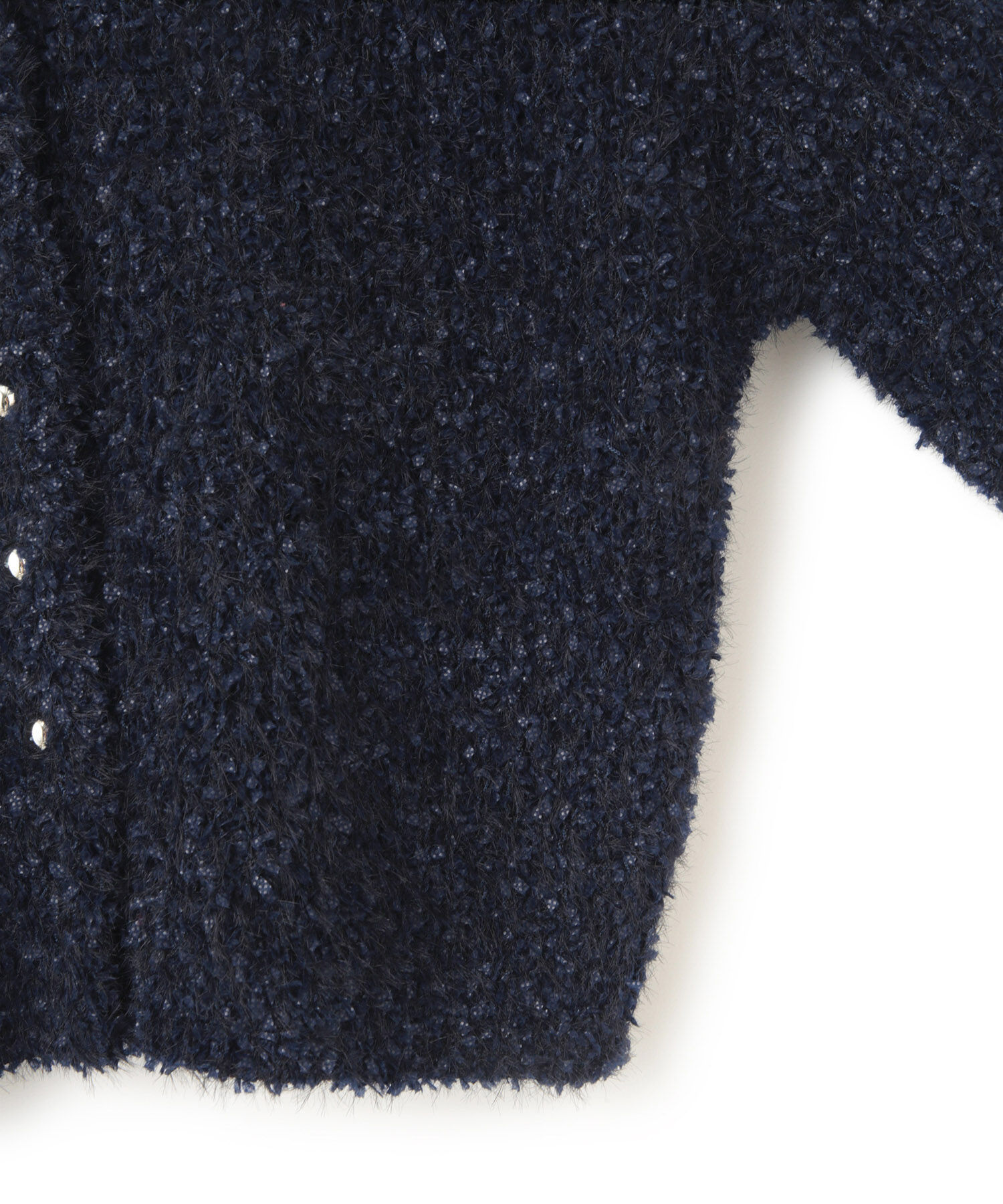 VIS「フェザーリボンヤーン多釦カーディガン」|カーディガン|