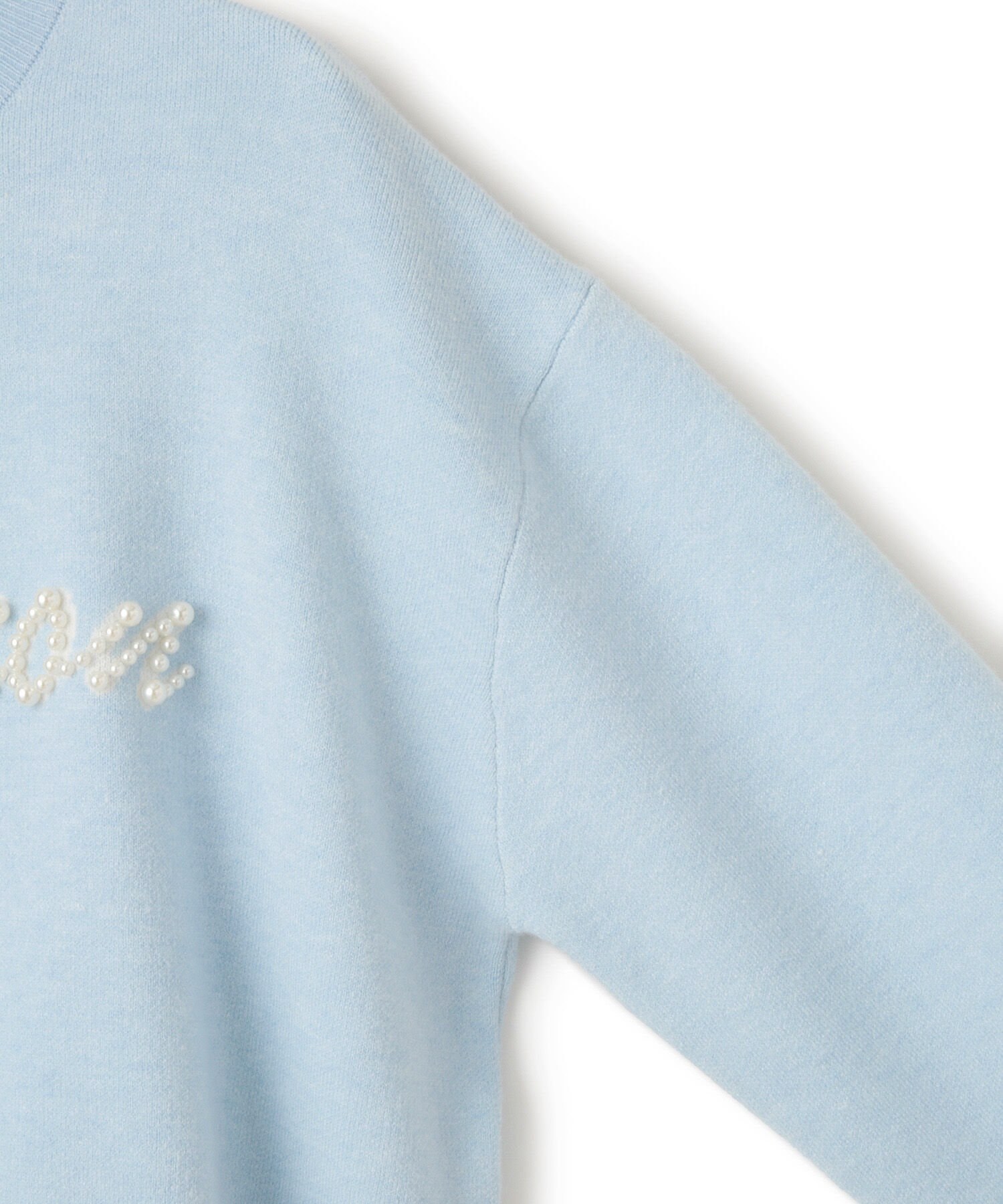 VIS「スウェットライクパールロゴニット」|ニット・セーター|