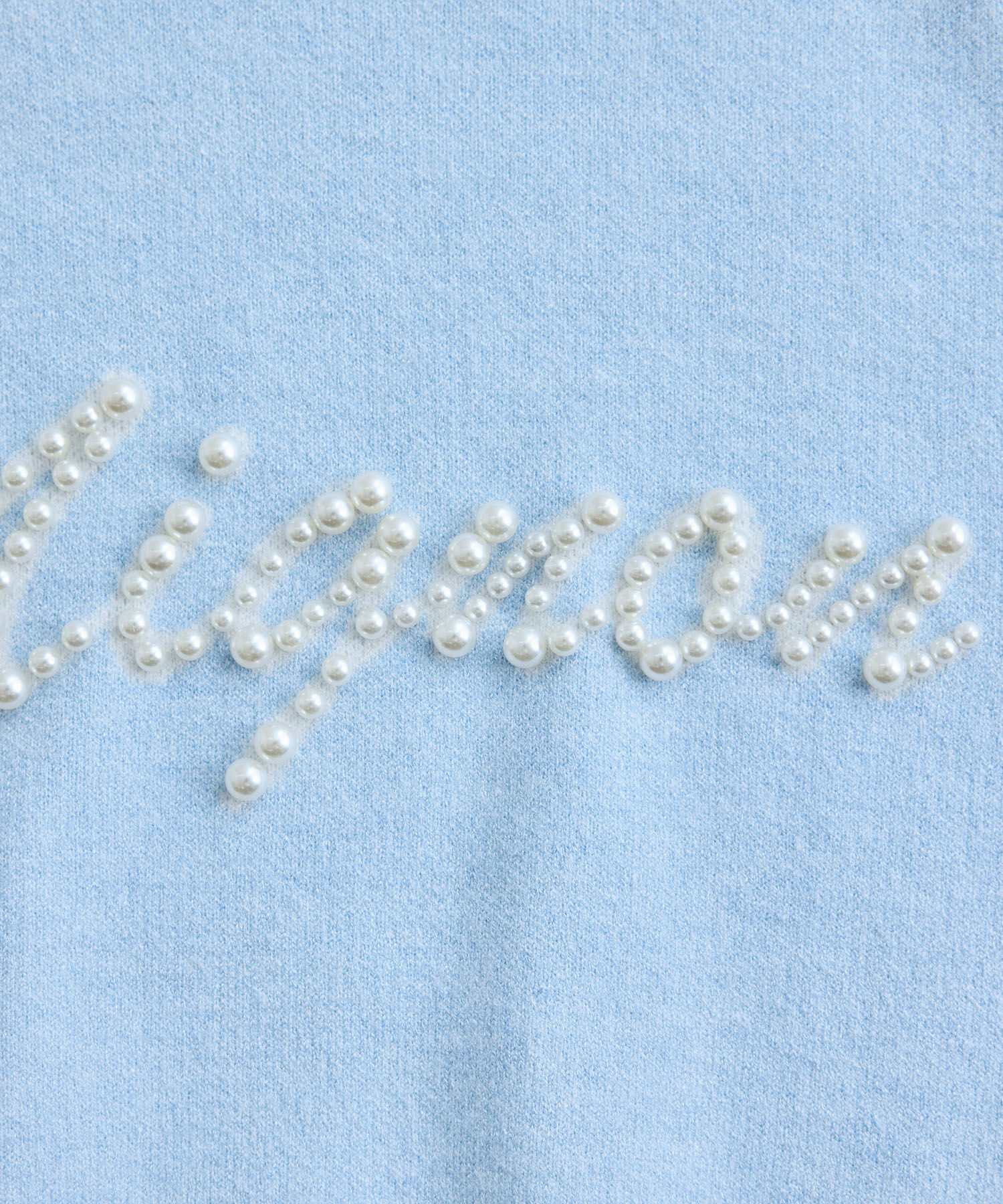 VIS「スウェットライクパールロゴニット」|ニット・セーター|