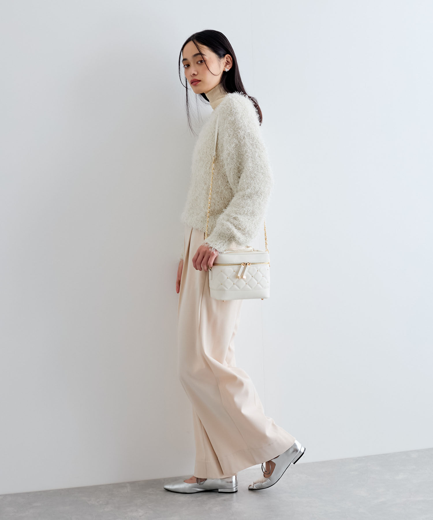 VIS「【洗える】ふわキラニットプルオーバー」|ニット・セーター|