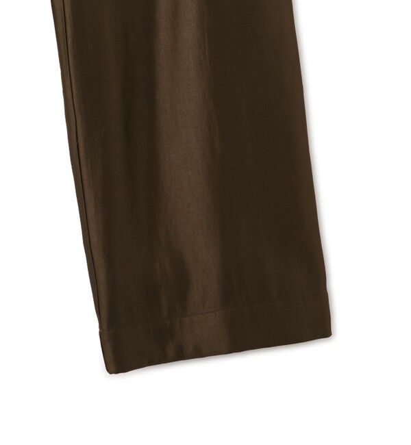 VIS「【洗える】シャイニーワンタックワイドパンツ」|チノ|