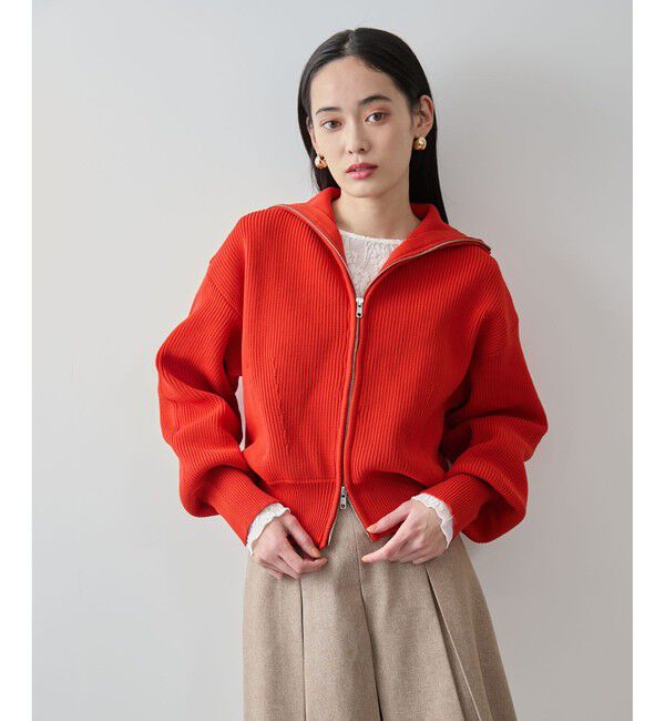 VIS「Wジップハイネックニットカーディガン」|カーディガン|