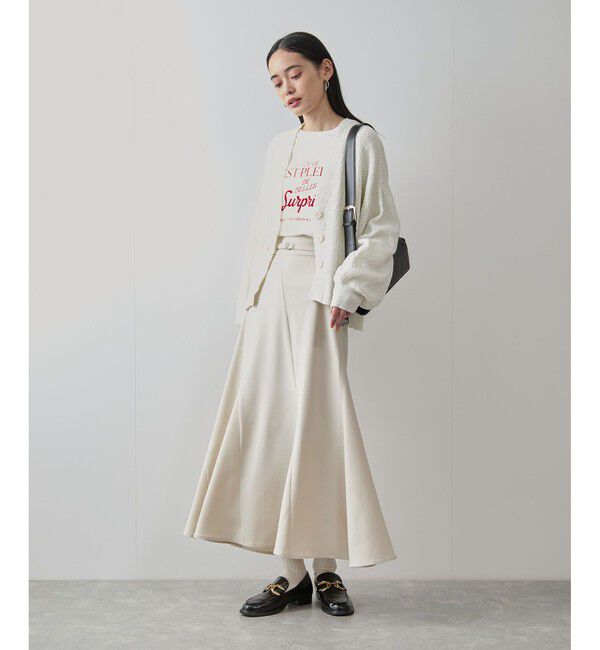 VIS「リンクス柄コクーンカーディガン」|カーディガン|