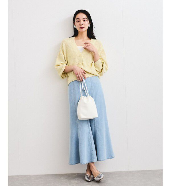 VIS「リンクス柄コクーンカーディガン」|カーディガン|