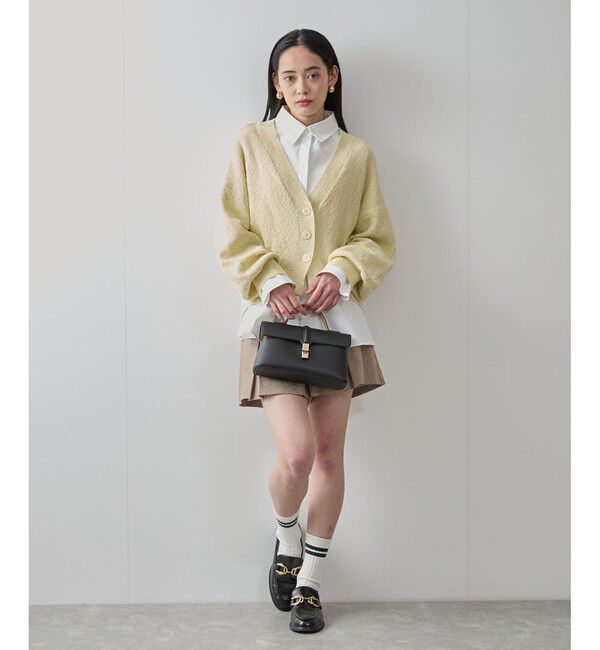 VIS「リンクス柄コクーンカーディガン」|カーディガン|