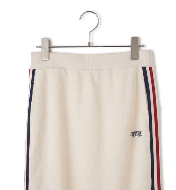 VIS「【CONVERSE】VIS別注配色ラインIラインスカート【セットアップ対応】」|スカート|