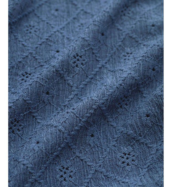 VIS「【洗える】フラワージャガードサイドドロストカットカーディガン【前後2WAY】」|カーディガン|