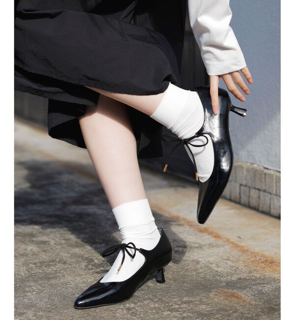 VIS「リボンヒールパンプス」|パンプス|