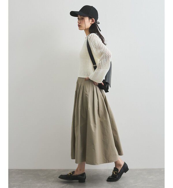VIS「【洗える】タックプリーツフレアスカート」|スカート|