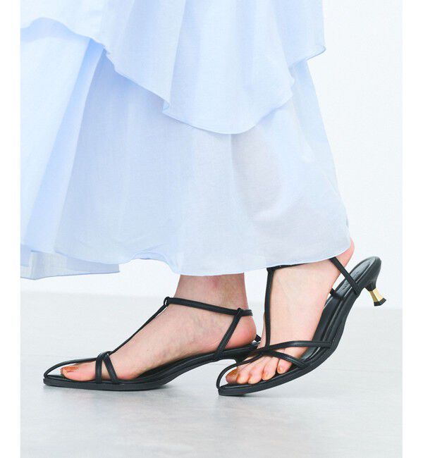 VIS「ナロークロスメタルヒールサンダル」|サンダル|