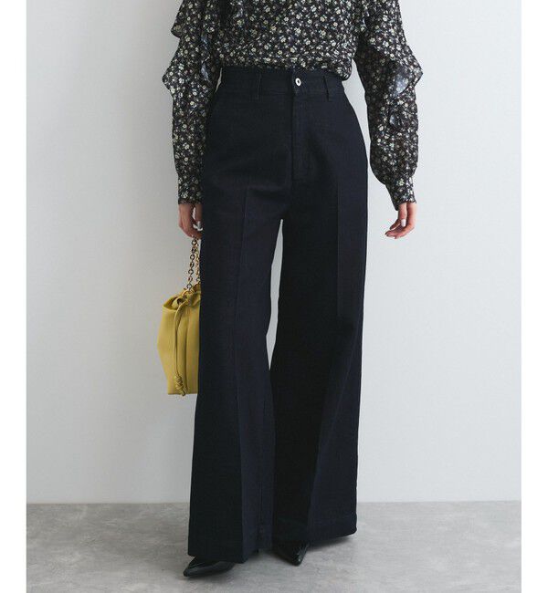 VIS「グリッターワイドデニムパンツ」|デニム|