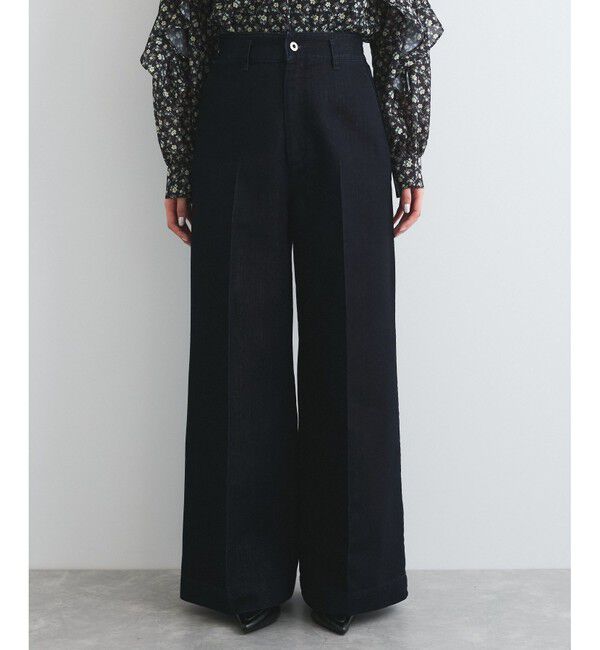 VIS「グリッターワイドデニムパンツ」|デニム|