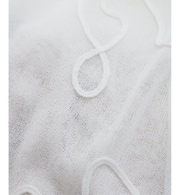 VIS「コード刺繍シアーニット」|ニット・セーター|