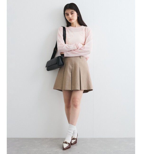 VIS「コード刺繍シアーニット」|ニット・セーター|