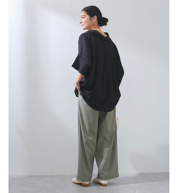 VIS「【WEB限定】バックシャンスキッパーブラウス」|シャツ・ブラウス|