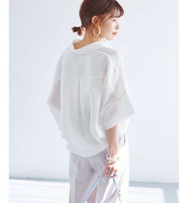 VIS「【WEB限定】バックシャンスキッパーブラウス」|シャツ・ブラウス|